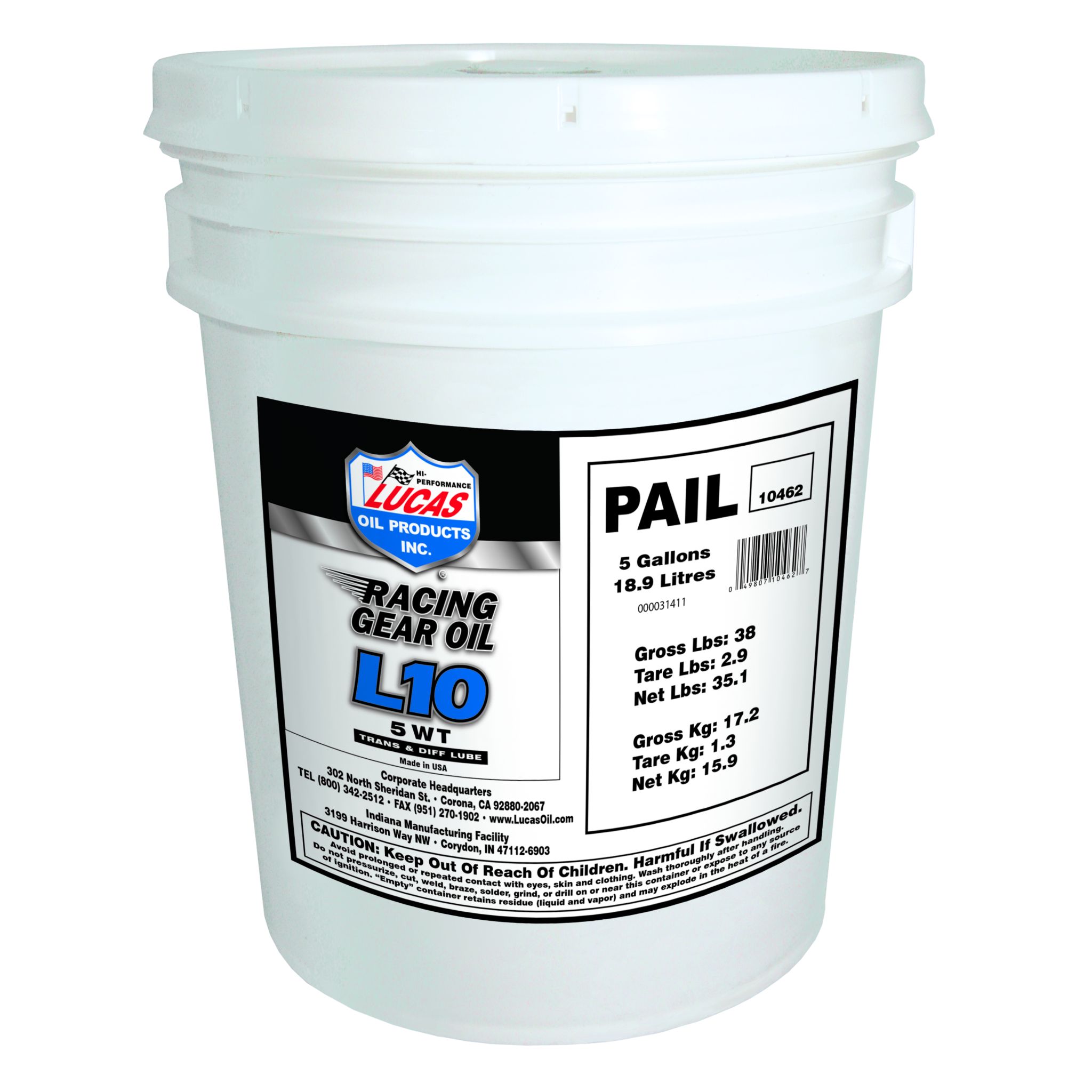 L10 Quick Qualifier Gear Oil