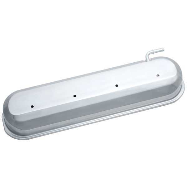 Engine Valve Covers; Tall Style; Die Cast; Polished; No Logo; LS Engines