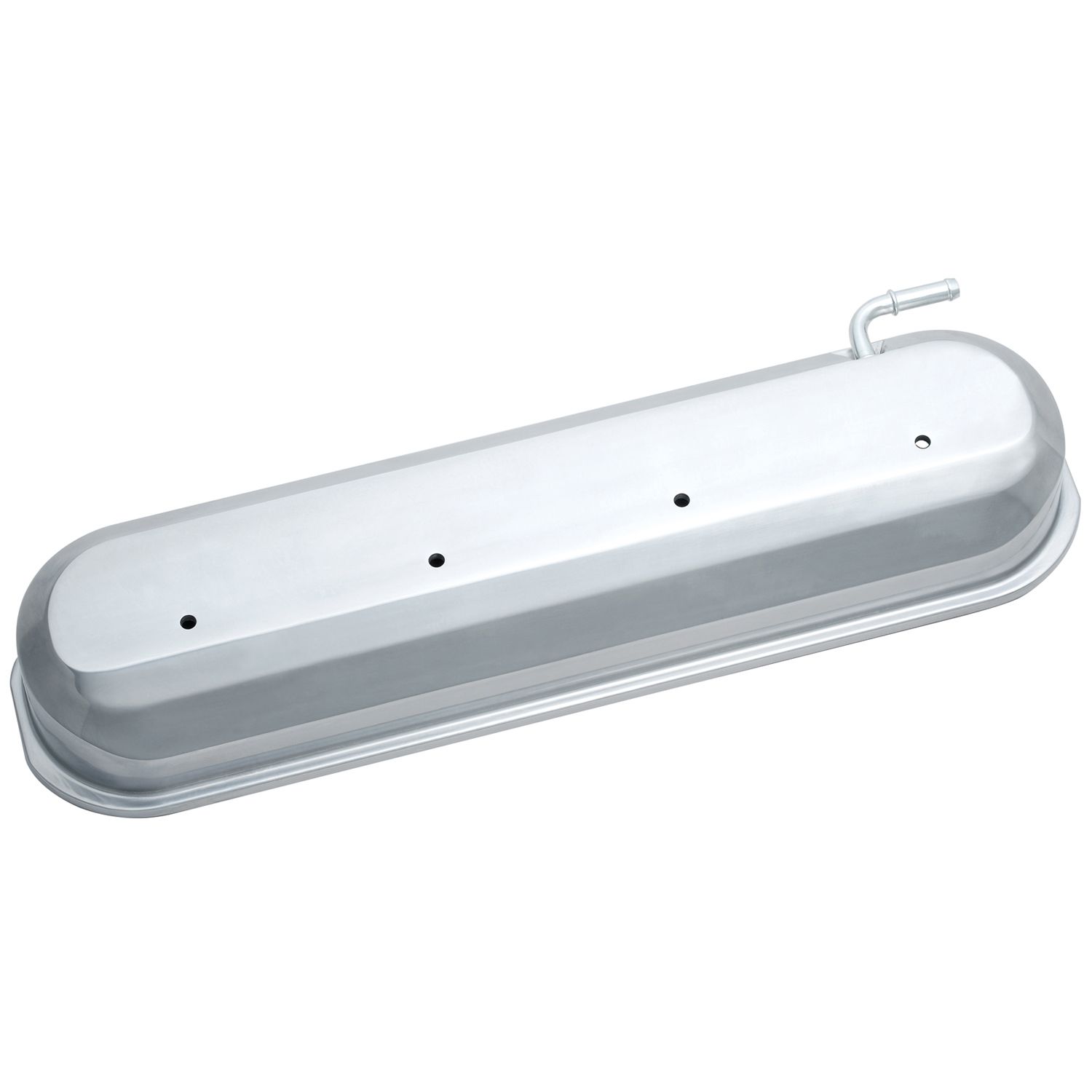Engine Valve Covers; Tall Style; Die Cast; Polished; No Logo; LS Engines