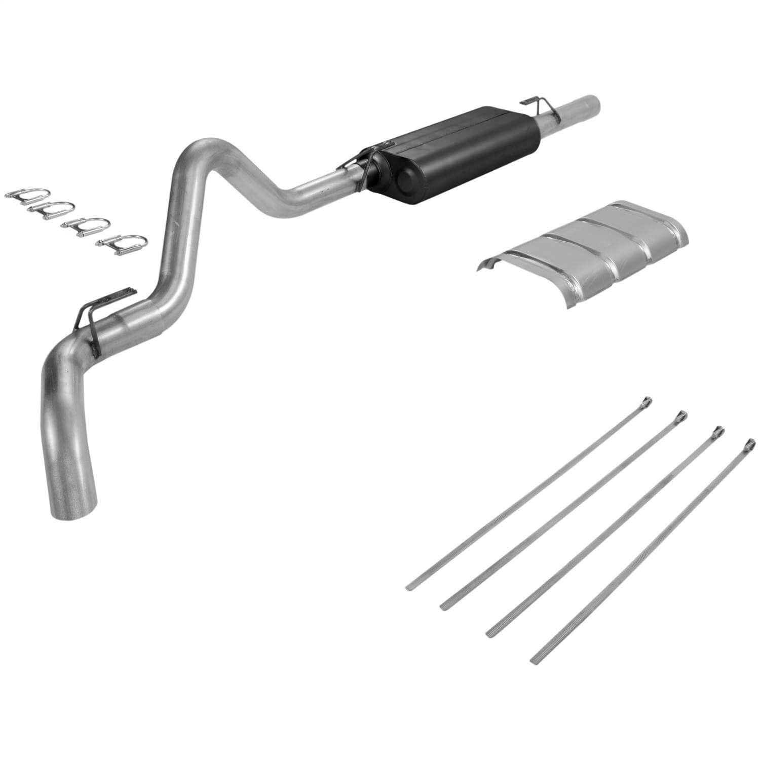 Flowmaster 17125 Cat-back System - Single Side Exit - Force II - Mild Sound
