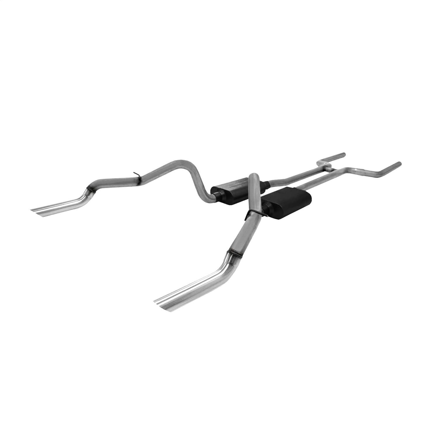 Flowmaster 17139 Header-back System - Dual Rear Exit - American Thunder - Moderate/Aggressive