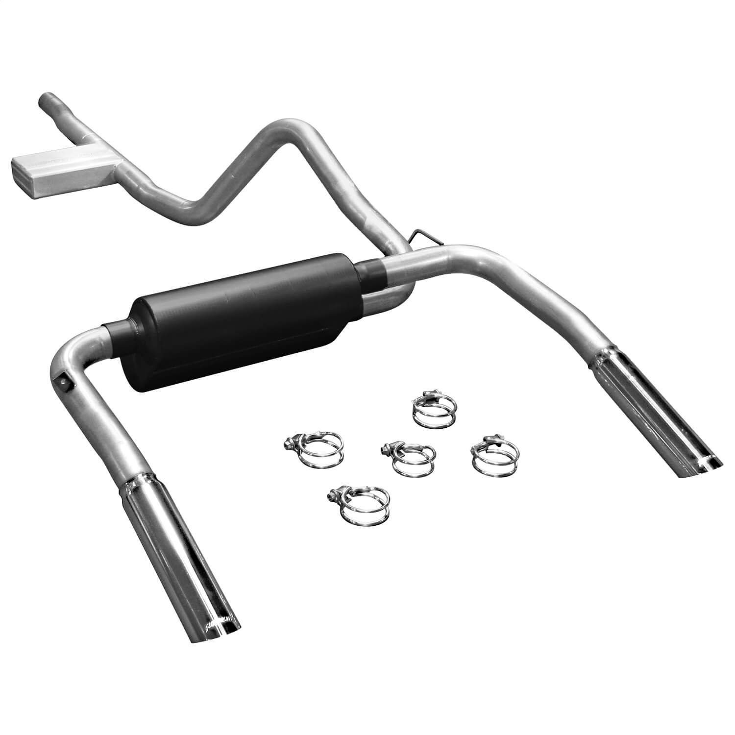 Flowmaster 17358 Cat-back System - Dual Rear Exit - American Thunder - Moderate Sound