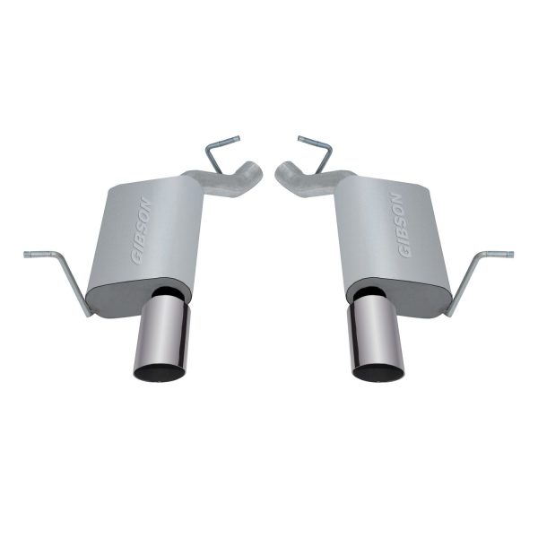 Axle Back Dual Exhaust System; Aluminized