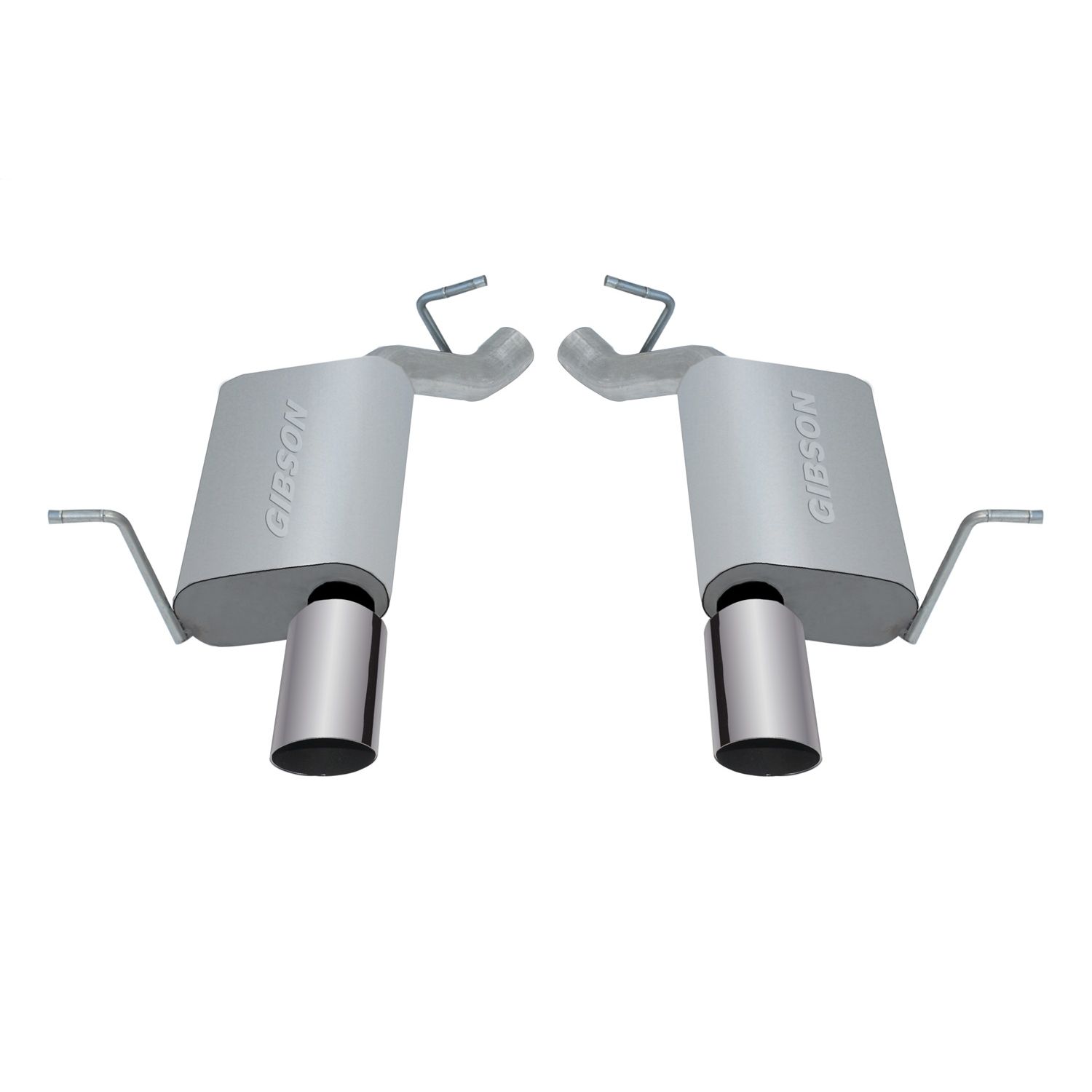 Axle Back Dual Exhaust System; Aluminized