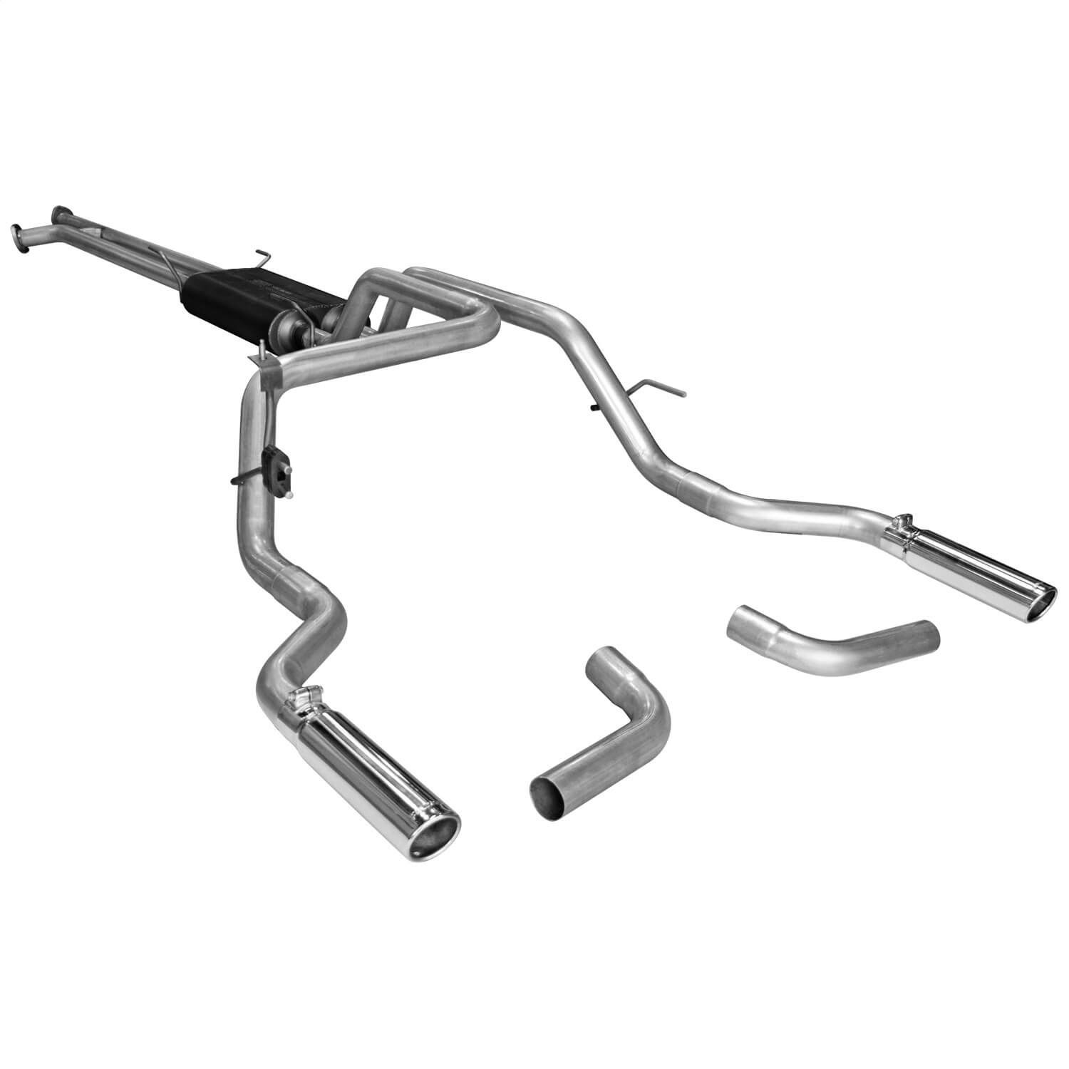 Flowmaster 17443 Cat-back System - Dual Rear/Side Exit - American Thunder - Moderate Sound