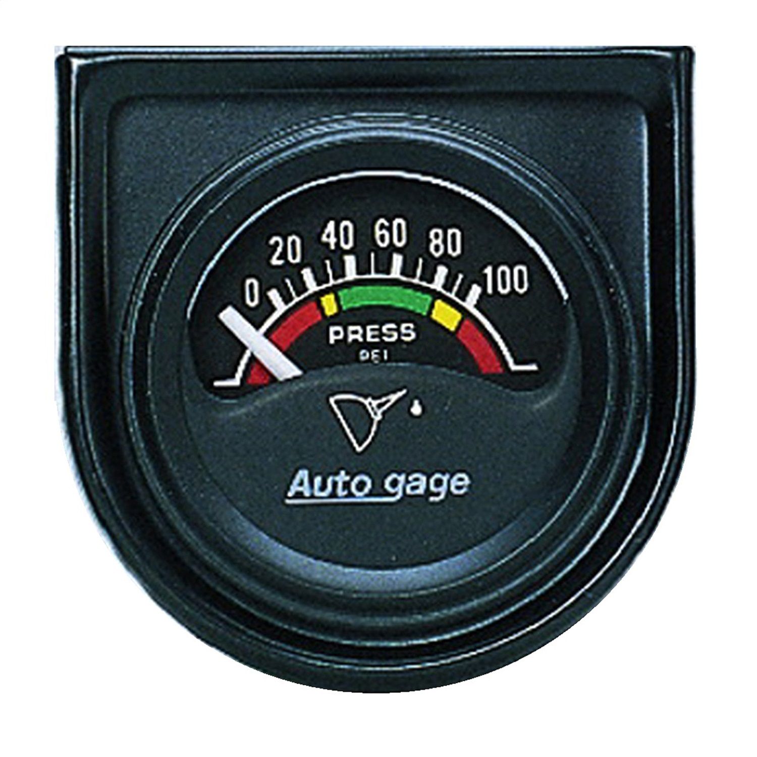 1-1/2-1/16 in. OIL PRESSURE, 0-100 PSI, AUTO GAGE