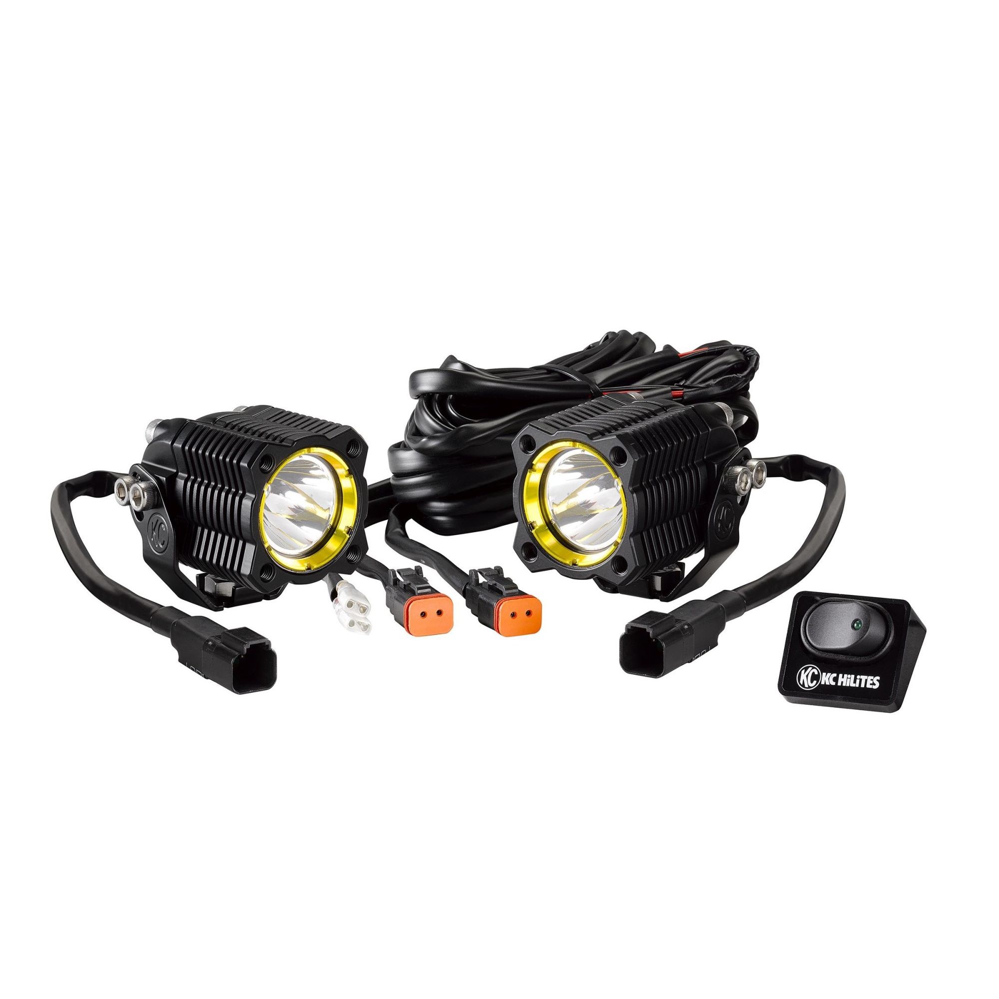 KC Hilites KC FLEX LED - Single - 2-Light System - 20W Spot Beam