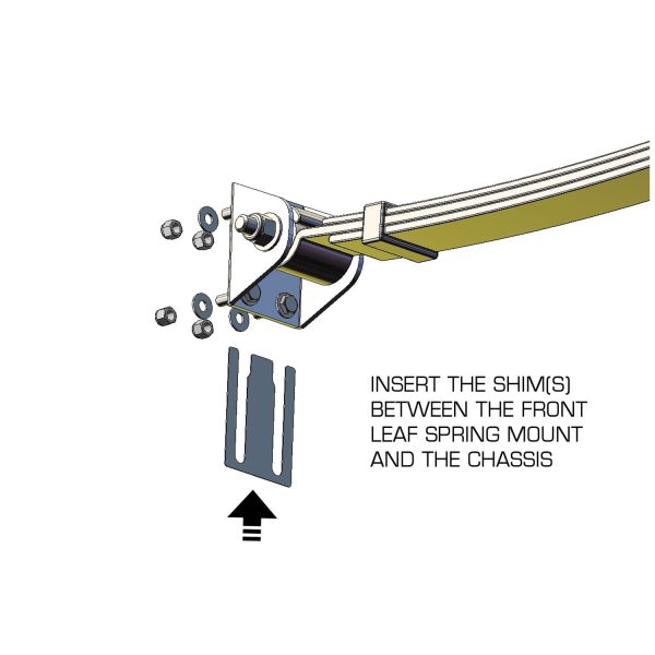 Hotchkis Sport Suspension Leaf Spring Shim Kit Leaf Spring Thrust Shim Kit