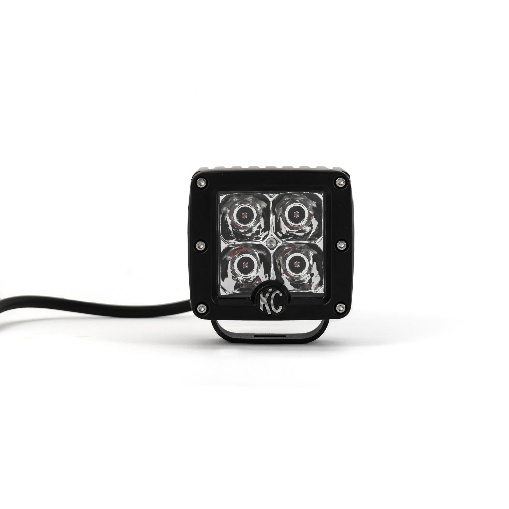 KC Hilites 3 in C-Series C3 LED - 2-Light System - Amber - 12W Spot Beam