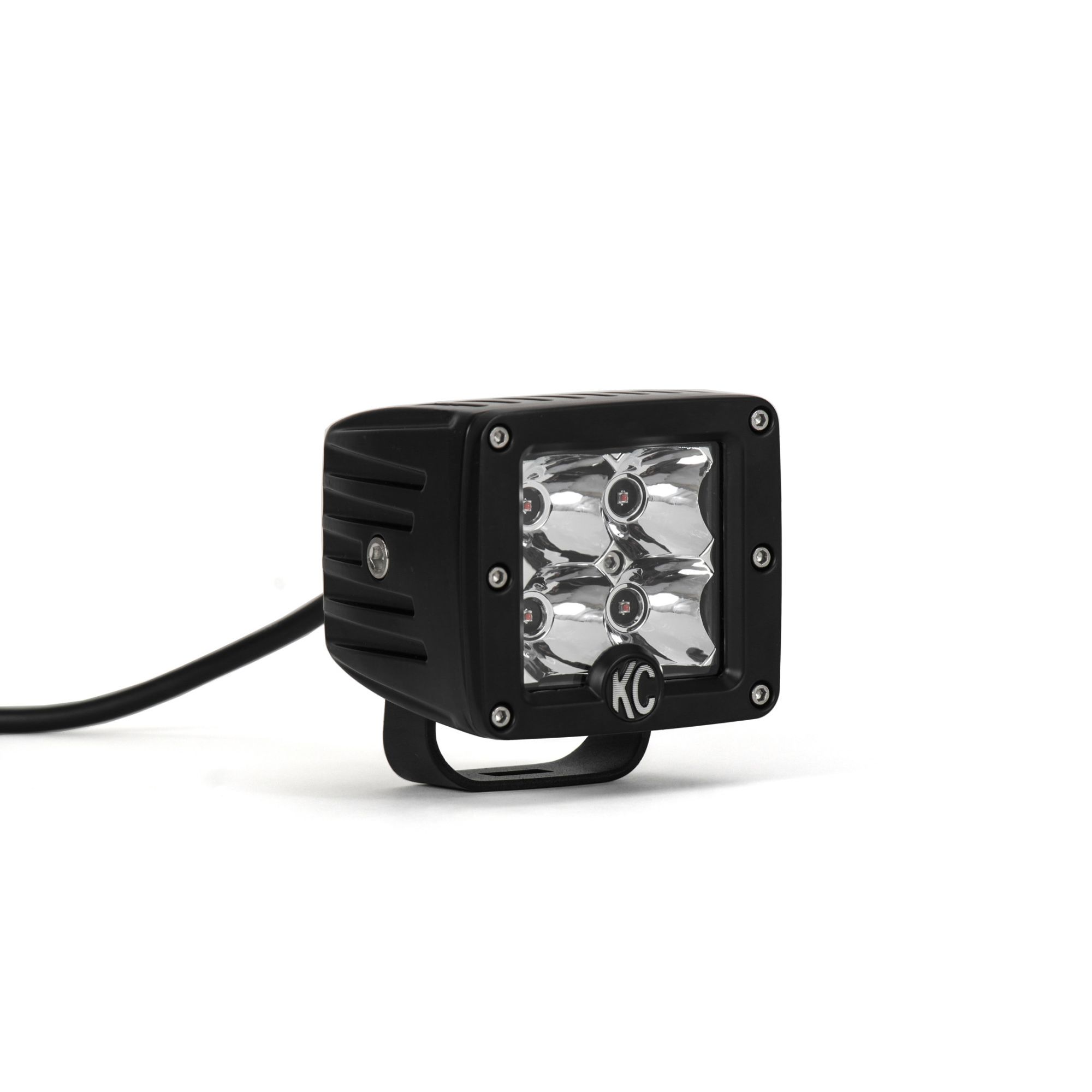 KC Hilites 3 in C-Series C3 LED - 2-Light System - Amber - 12W Spot Beam