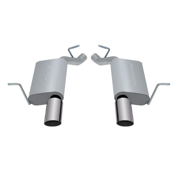 Axle Back Dual Exhaust System; Aluminized