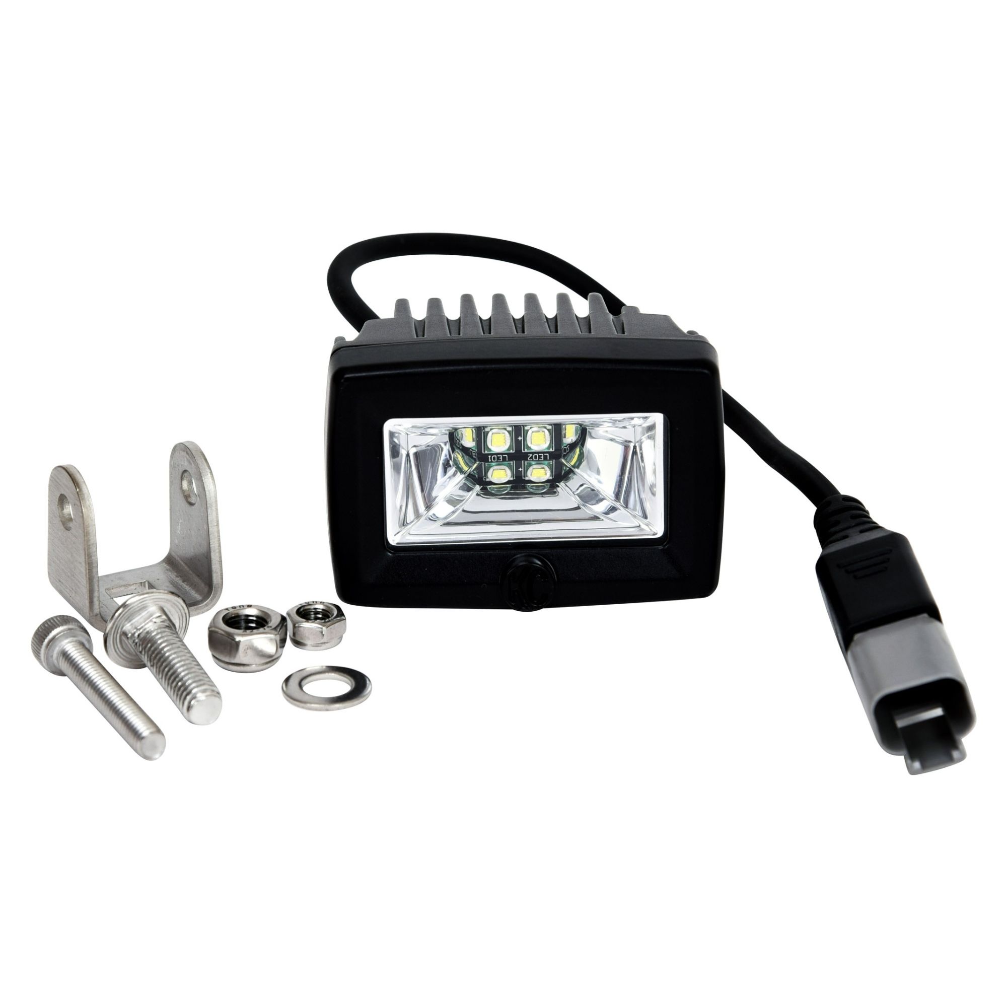 KC Hilites 2 in C-Series C2 LED - 2-Light System - 20W Flood Beam
