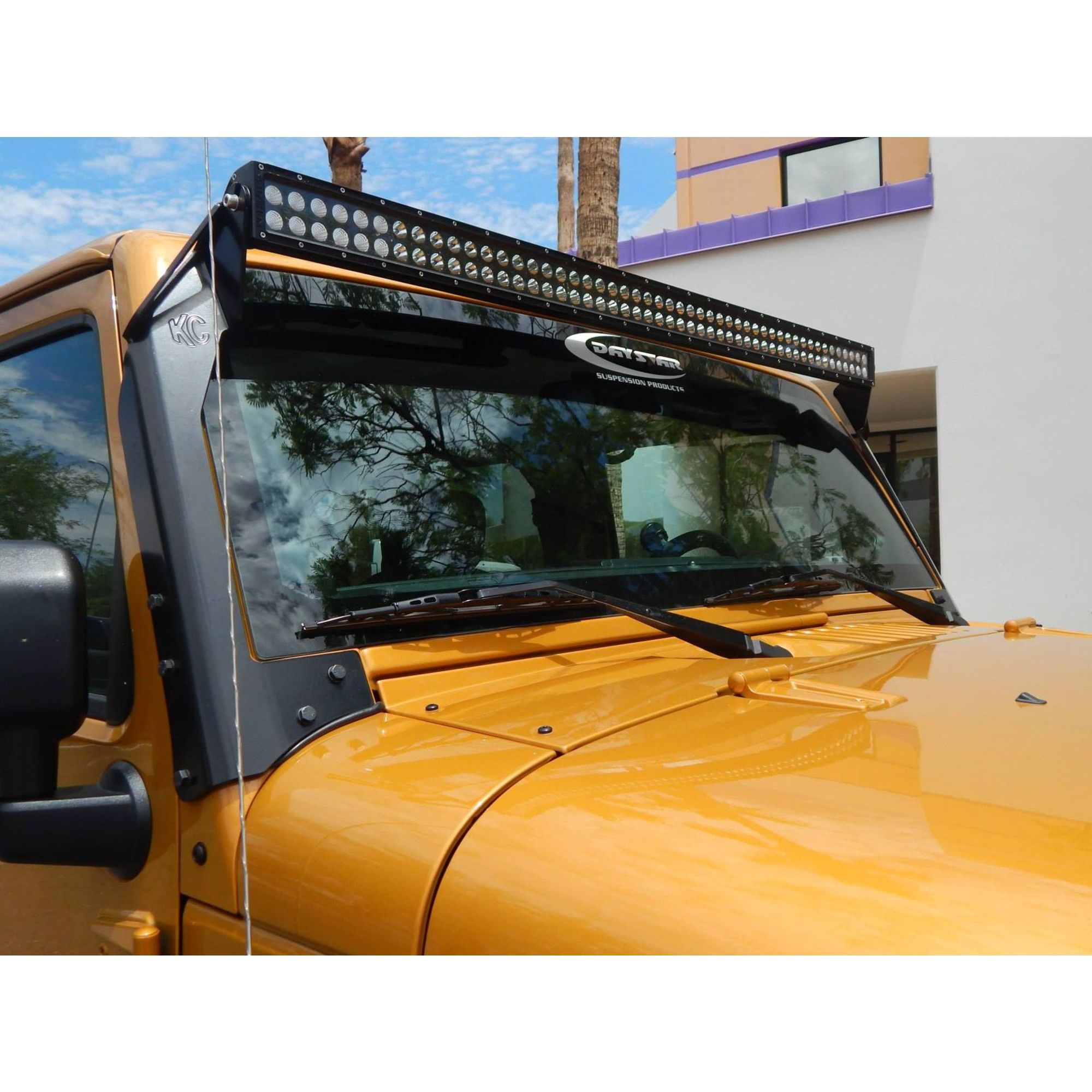 KC Hilites 50 in C-Series C50 LED - Light Bar System - 300W Combo Spot / Spread Beam - for 07-18 Jeep JK
