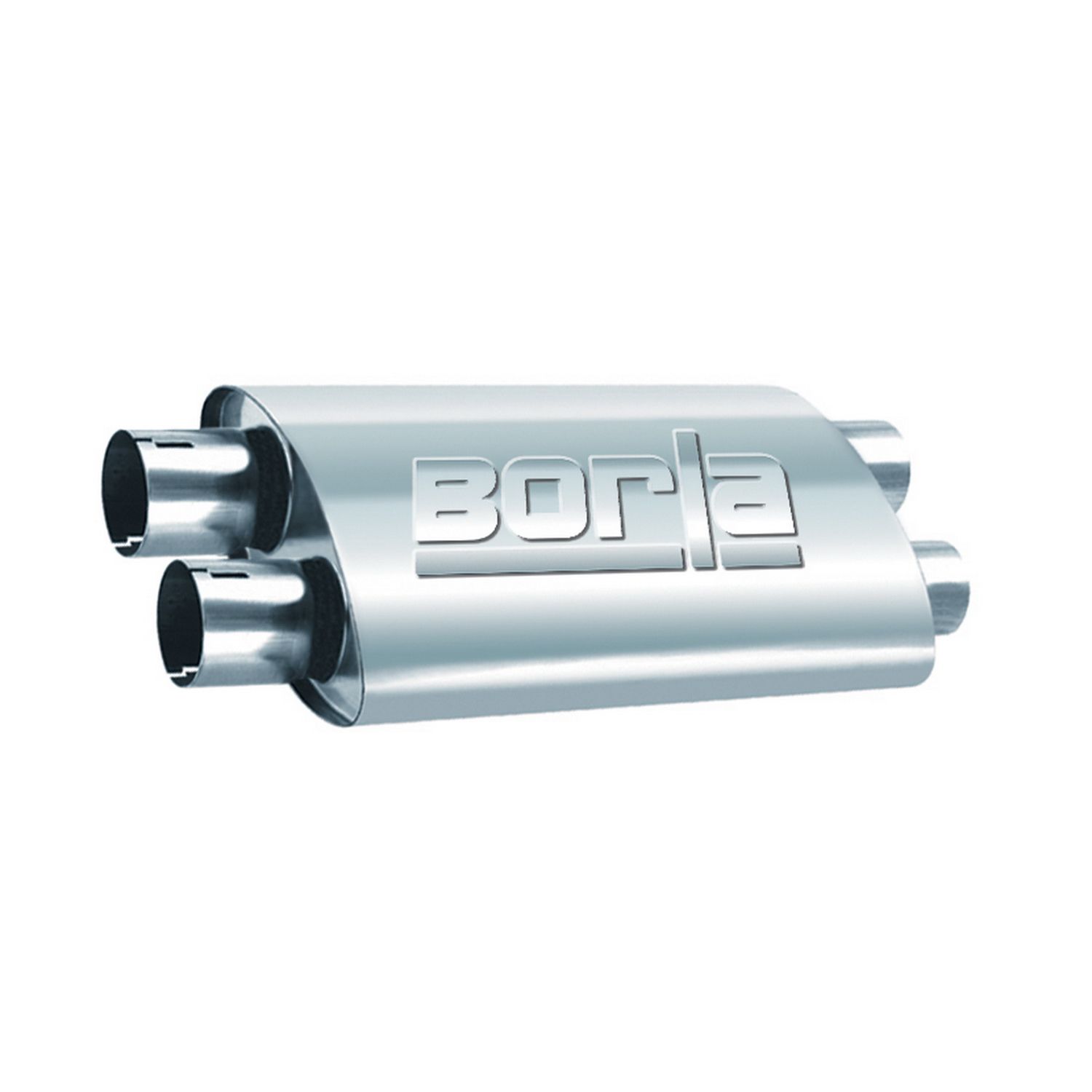 ProXS Muffler? 2.5in Dual Inlet/ 2.5in Dual Outlet 4in x 9.5in Oval x 19in Long Body