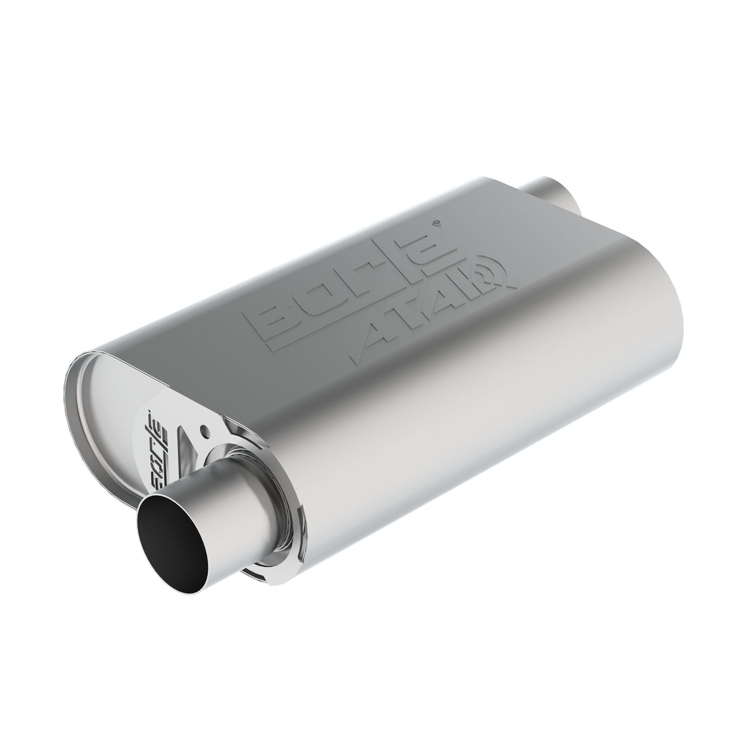 CrateMuffler? Muffler Chevrolet LS3 6.2L V8 Stock Output 2.5in Offset Inlet/ 2.5in Offset Outlet ATAK?