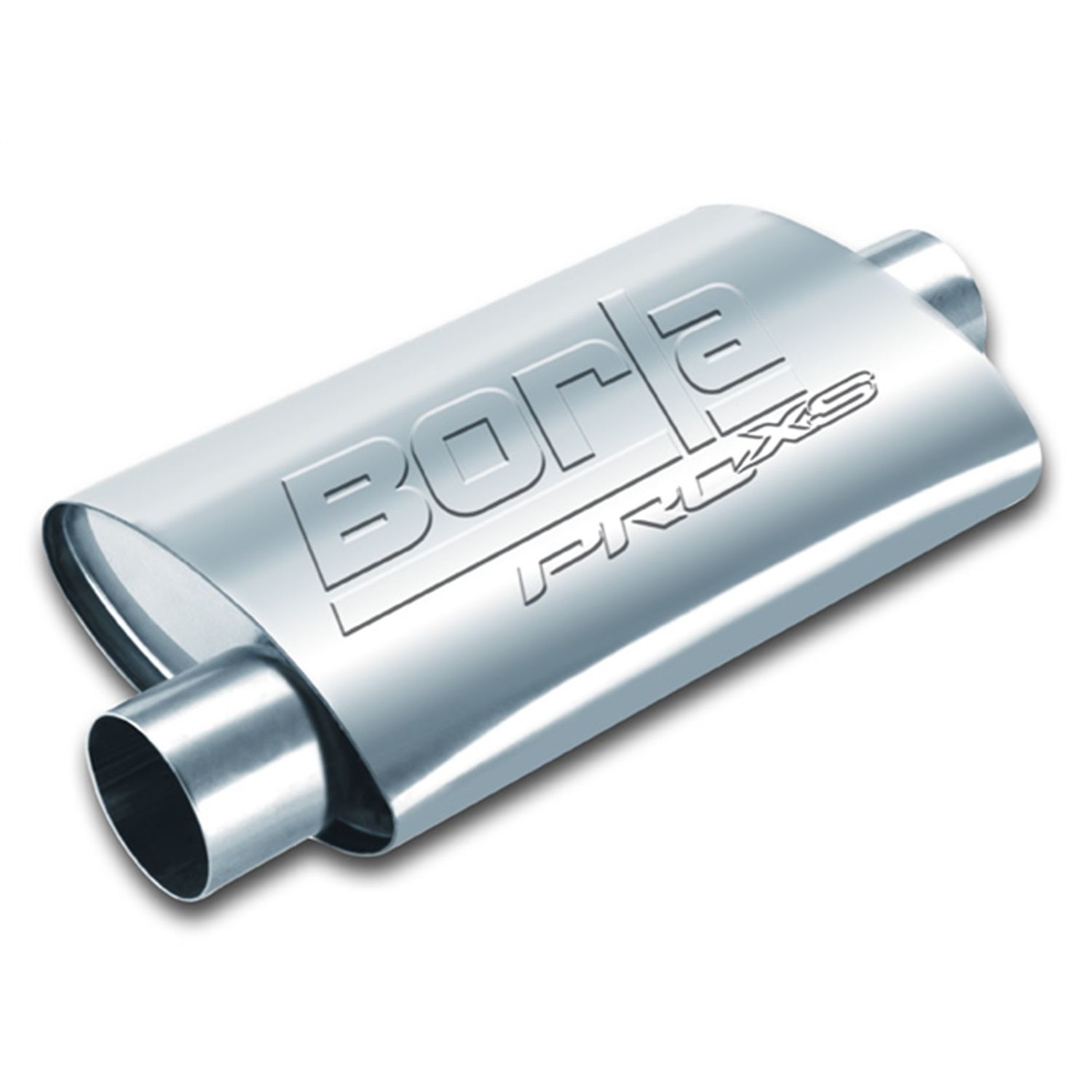 ProXS Muffler? 2.5in Offset Inlet/ 2.5in Center Outlet 4.25in x 7.88in Oval x 14in Long Body