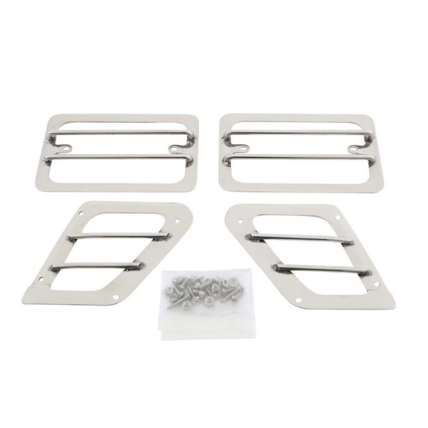 Euro Turn Signal Guards - Stainless Steel - 4 Piece