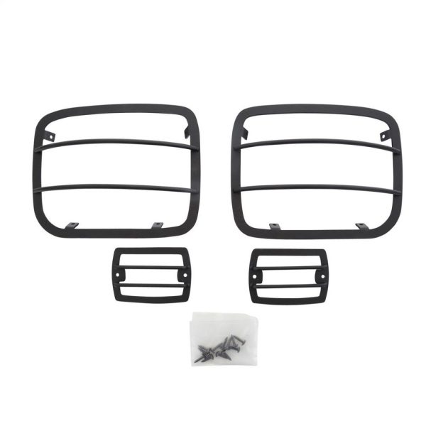 Euro Head Light Guards - Black - 4 Piece