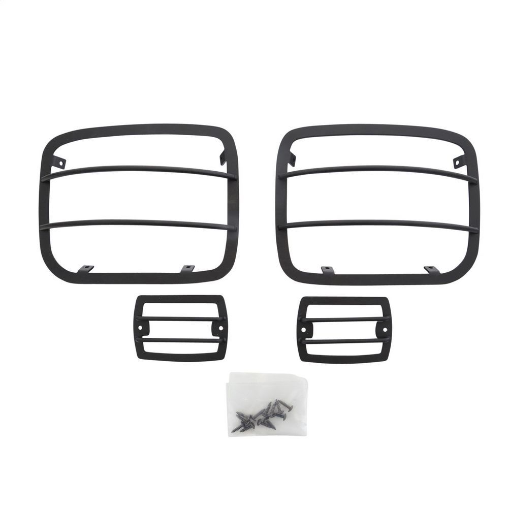 Euro Head Light Guards - Black - 4 Piece