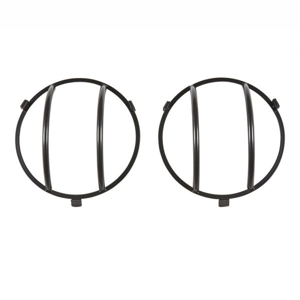 Euro Head Light Guards - Black - 2 Piece
