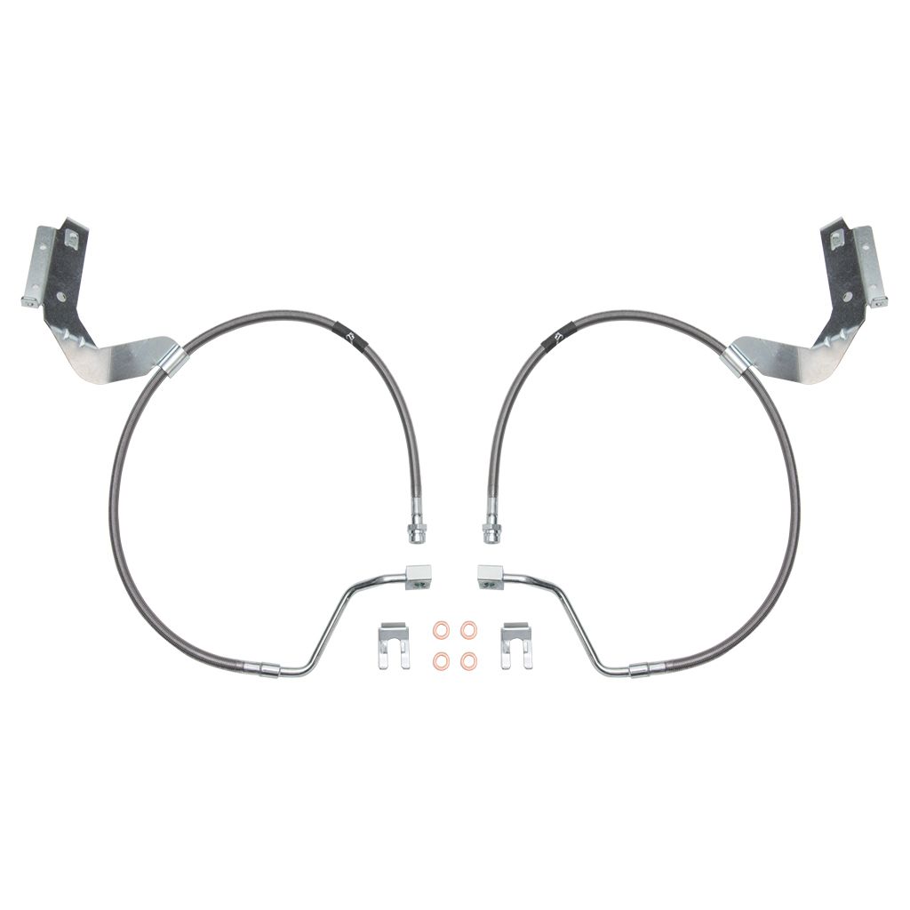 17-UP FSD FRONT 4.5 & 7" EXTENDED SS BRAKE LINE KIT