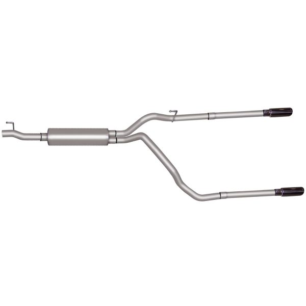 Cat-Back Dual Split Exhaust System; Stainless