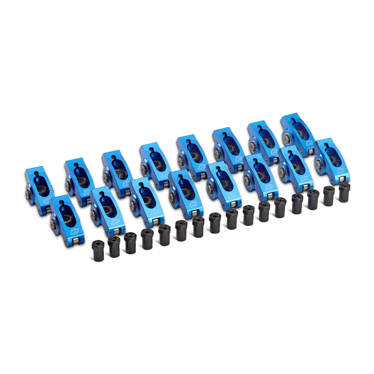 Engine Roller Rocker Arm Set; 1.5 Ratio 3/8 Stud; Self Aligning ; Fits SB Chevy