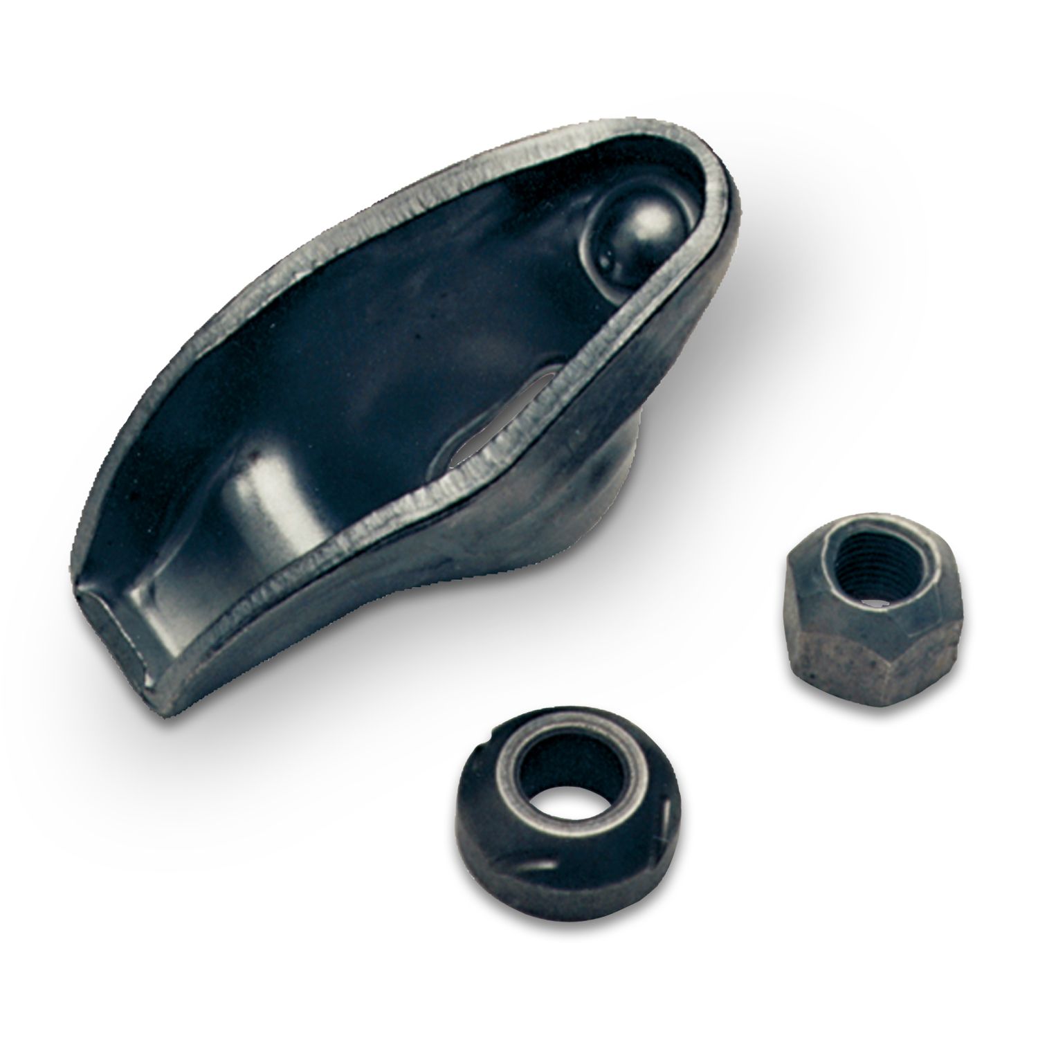 Engine Rocker Arms; Long-Slot Stamped Style; 1.7 Ratio; 7/16 Stud; Fits BB Chevy