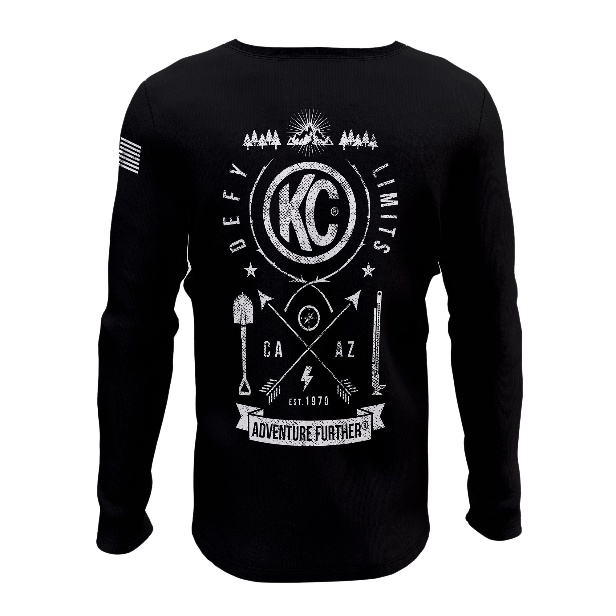KC Trailblazer Long Sleeve Tee Shirt - Black - Small
