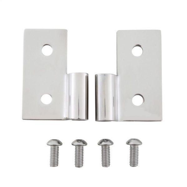 Lower Door Hinge Brackets - Stainless Steel