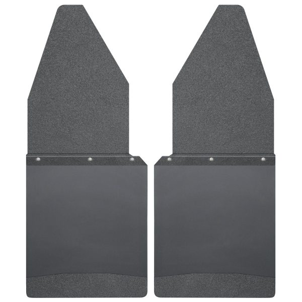Kick Back Mud Flaps 12" Wide - Black Top and Black Weight