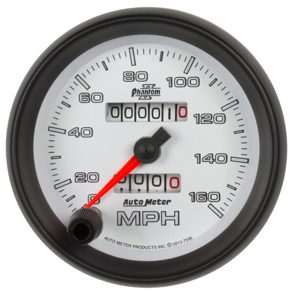 3-3/8 in. SPEEDOMETER, 0-160 MPH, PHANTOM II