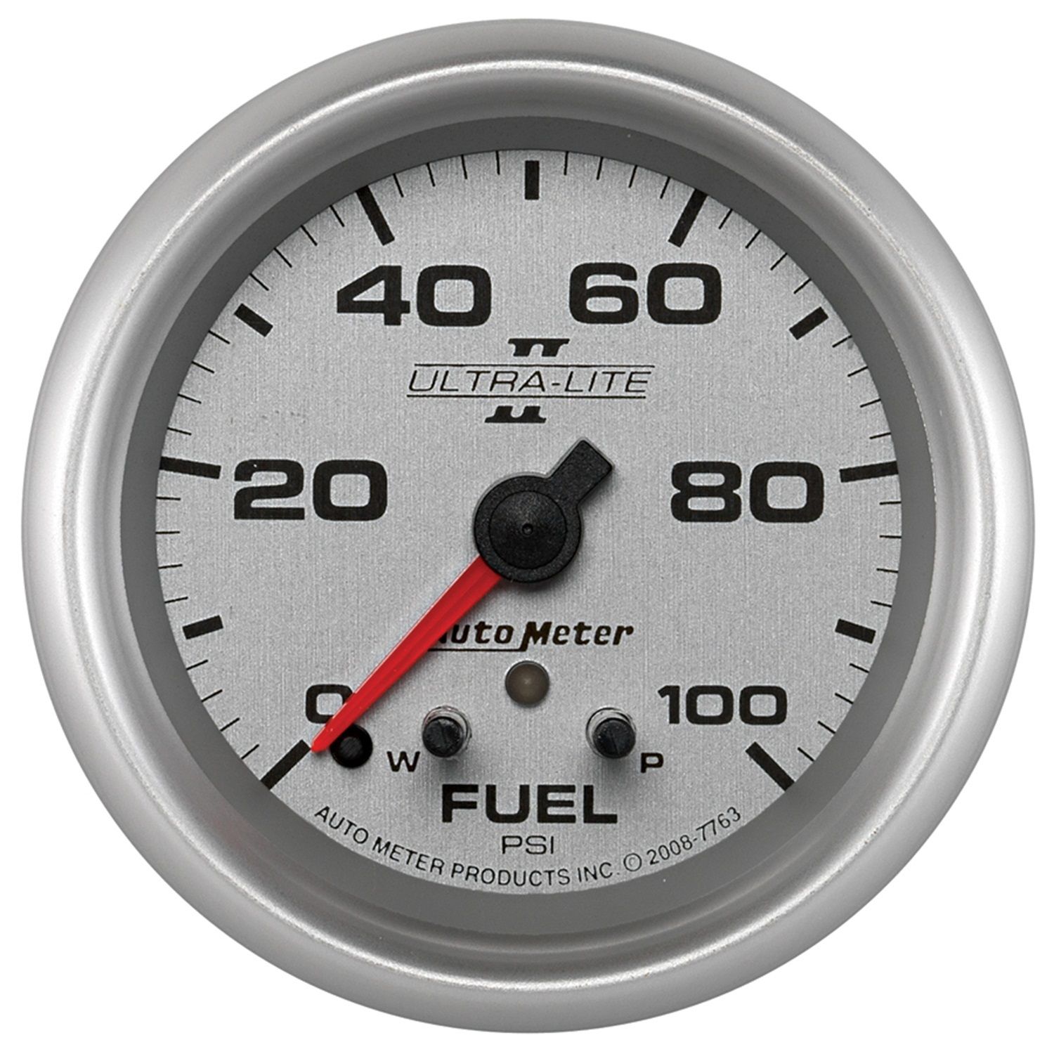 2-5/8 in. FUEL PRESSURE, 0-100 PSI, ULTRA-LITE II