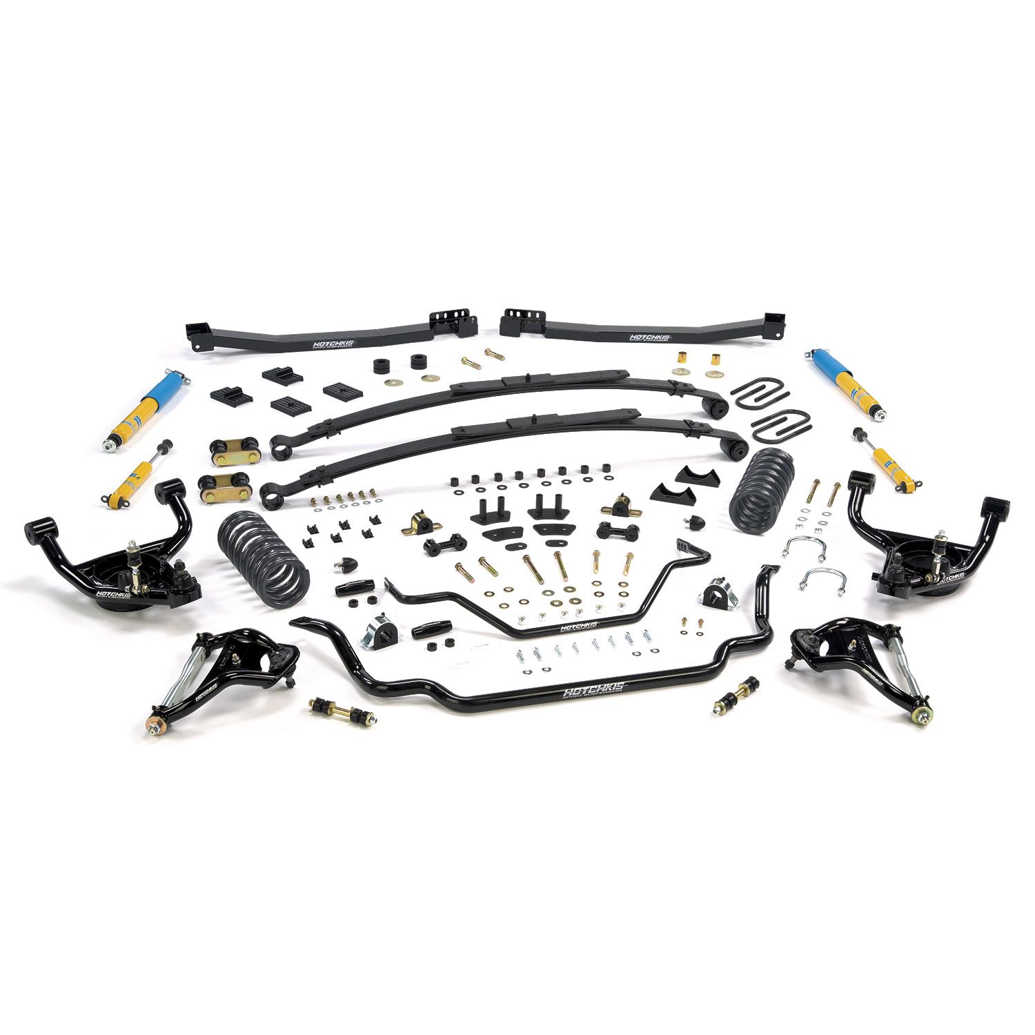 Hotchkis Sport Suspension Stg 2 TVS Kit Extrm Lowers vehicle an avg of 2 in. (F) and 1.5 in. (R) from orig factory ride height