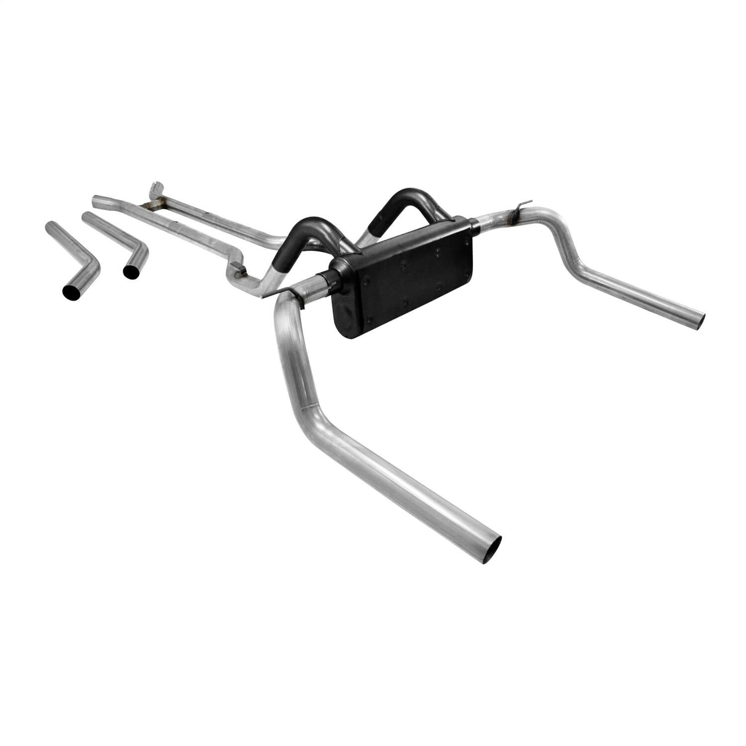 Flowmaster 817104 Header-back System 409S - Dual Rear Exit - American Thunder - Moderate Sound