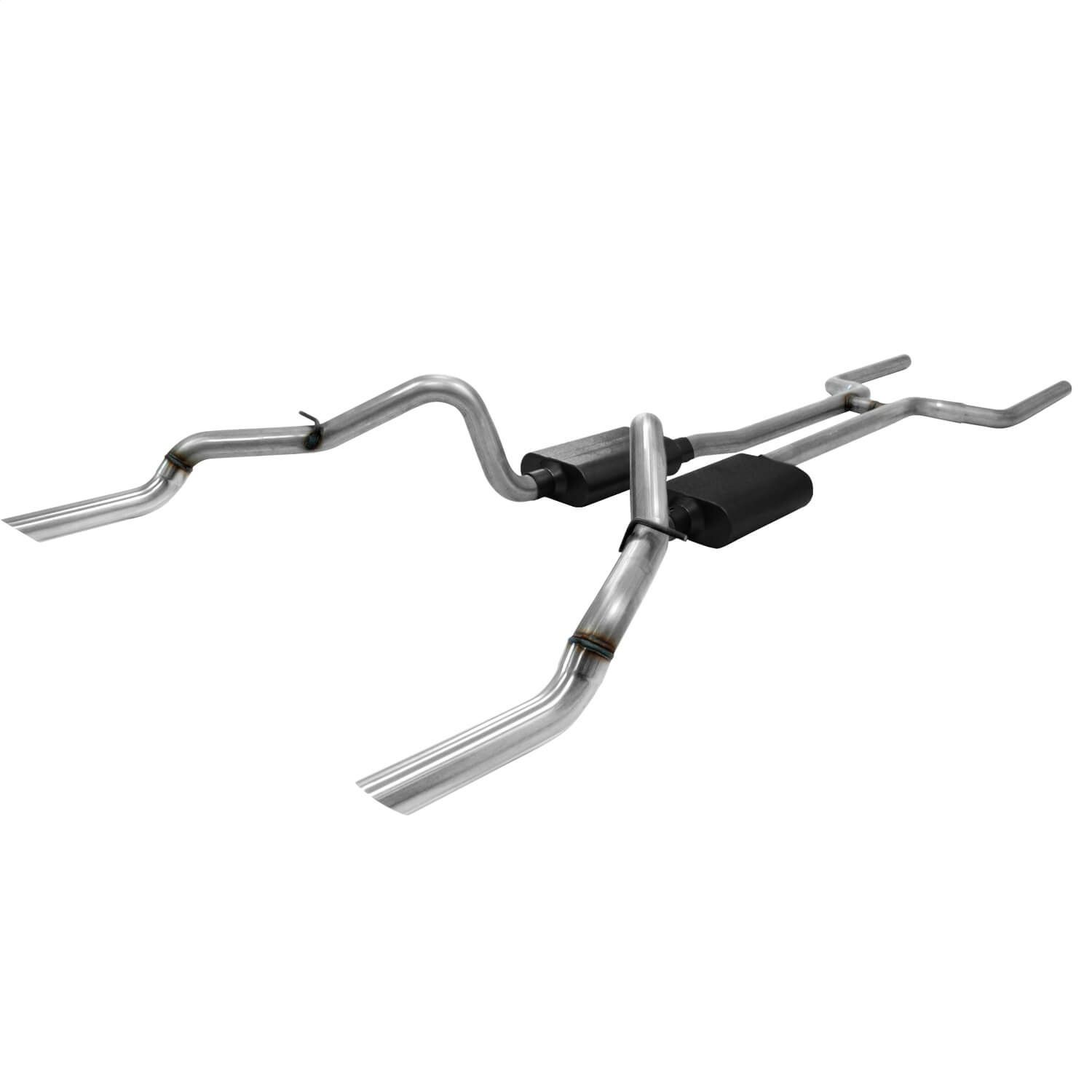 Flowmaster 817139 Header-back System 409S - Dual Rear Exit - American Thunder- Moderate/Aggressive