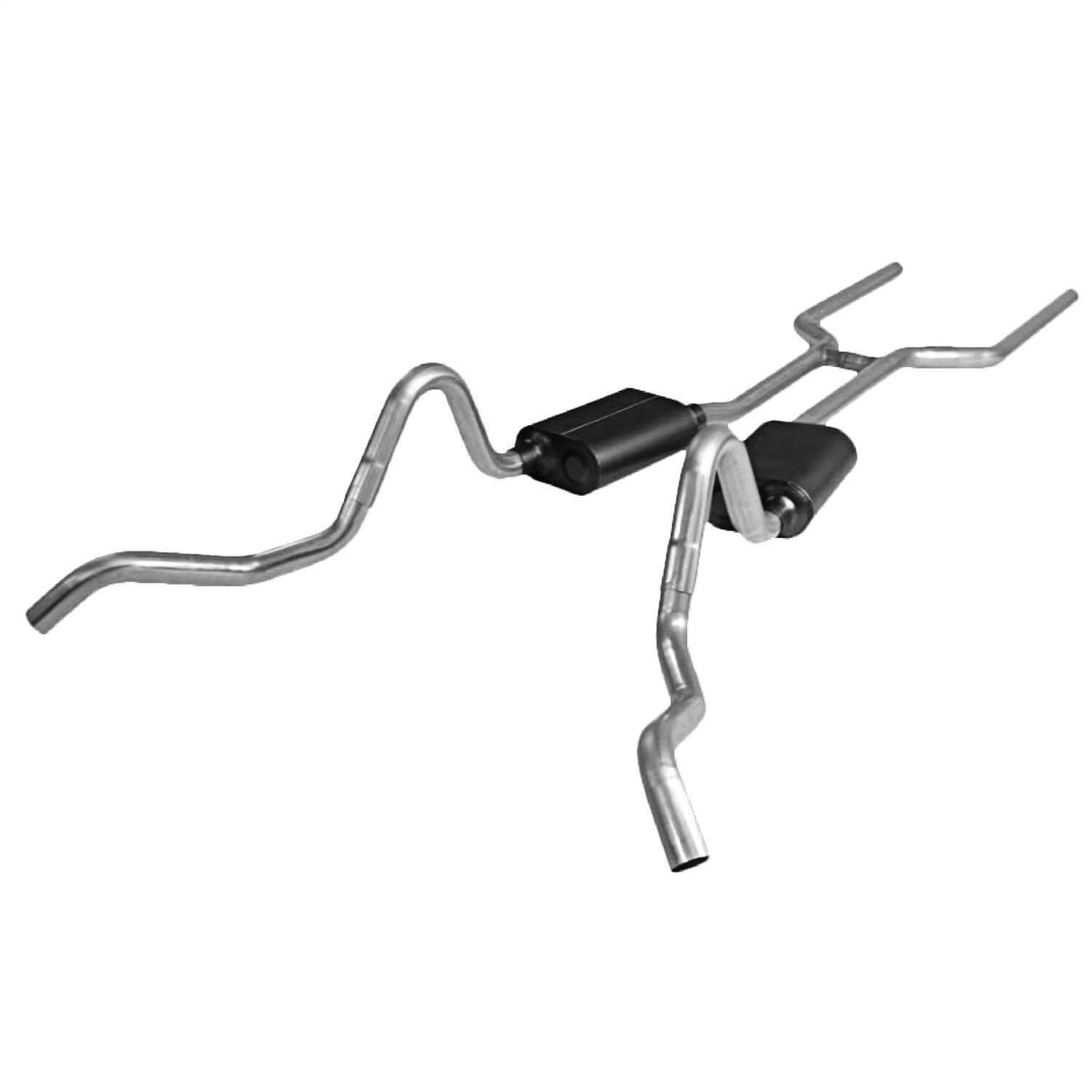 Flowmaster 817412 Header-back System 409S - Dual Side Exit - American Thunder - Aggressive Sound