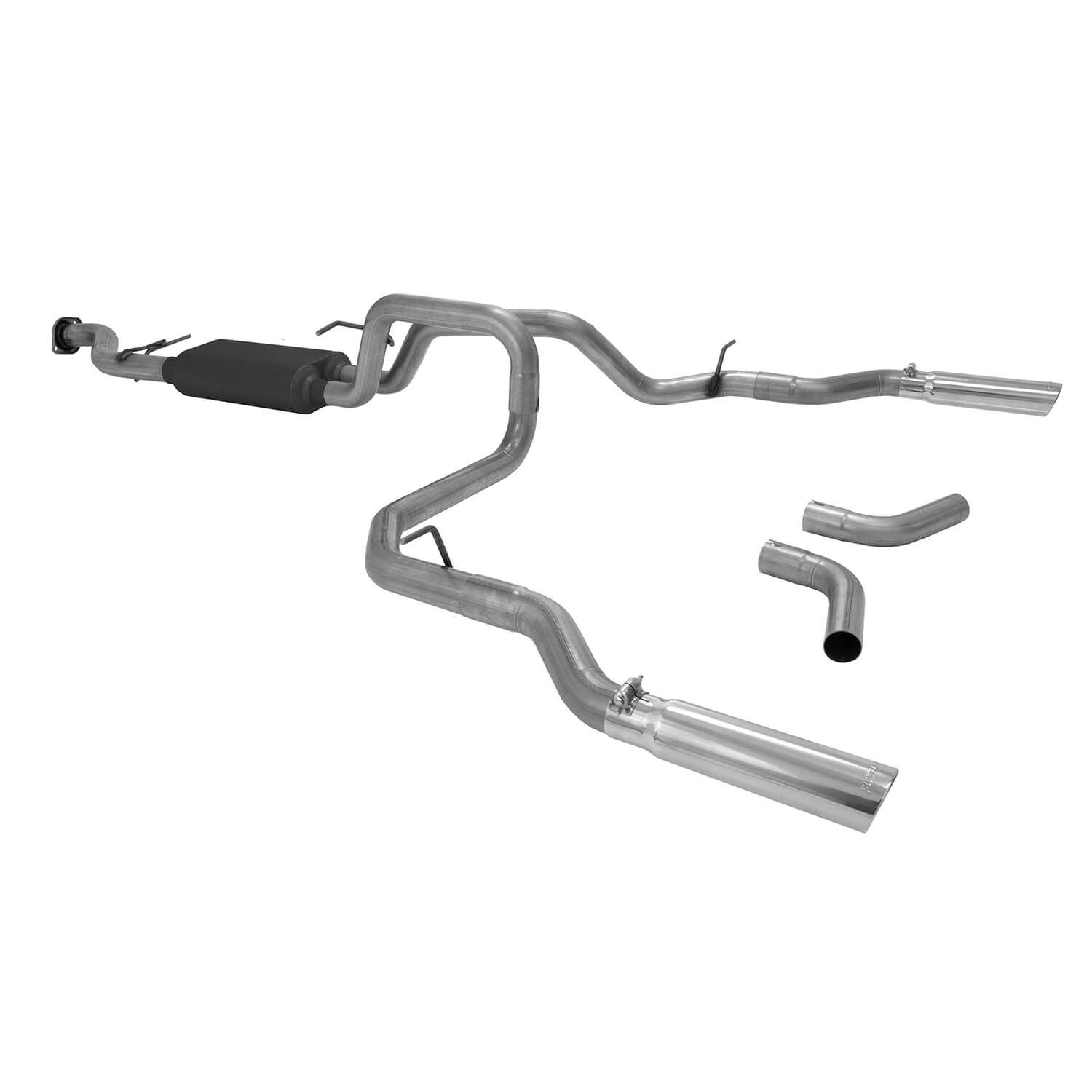 Flowmaster 817435 Cat-back System 409S-Dual Rear/Side Exit- American Thunder - Moderate/Aggressive