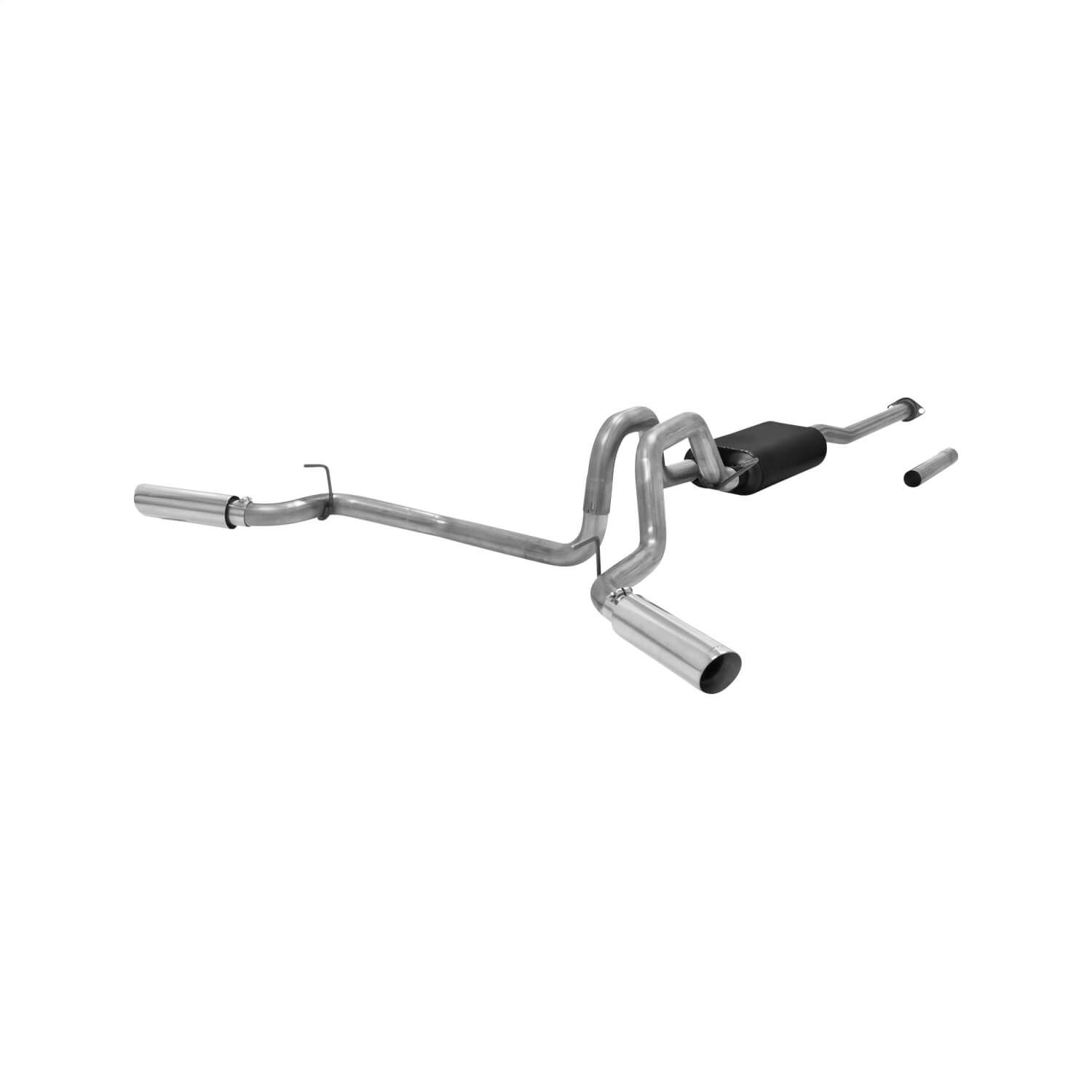 Flowmaster 817614 Cat-back System 409S Dual Side Exit - American Thunder - Moderate Sound