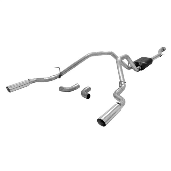 Flowmaster 817666 Cat-back System 409S - Dual Rear or Side Exit - Force II - Moderate Sound