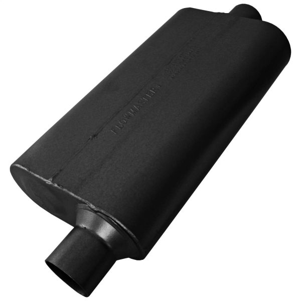 Flowmaster 842551 50 Delta Muffler 409S - 2.50 Offset In / 2.50 Center Out - Moderate Sound