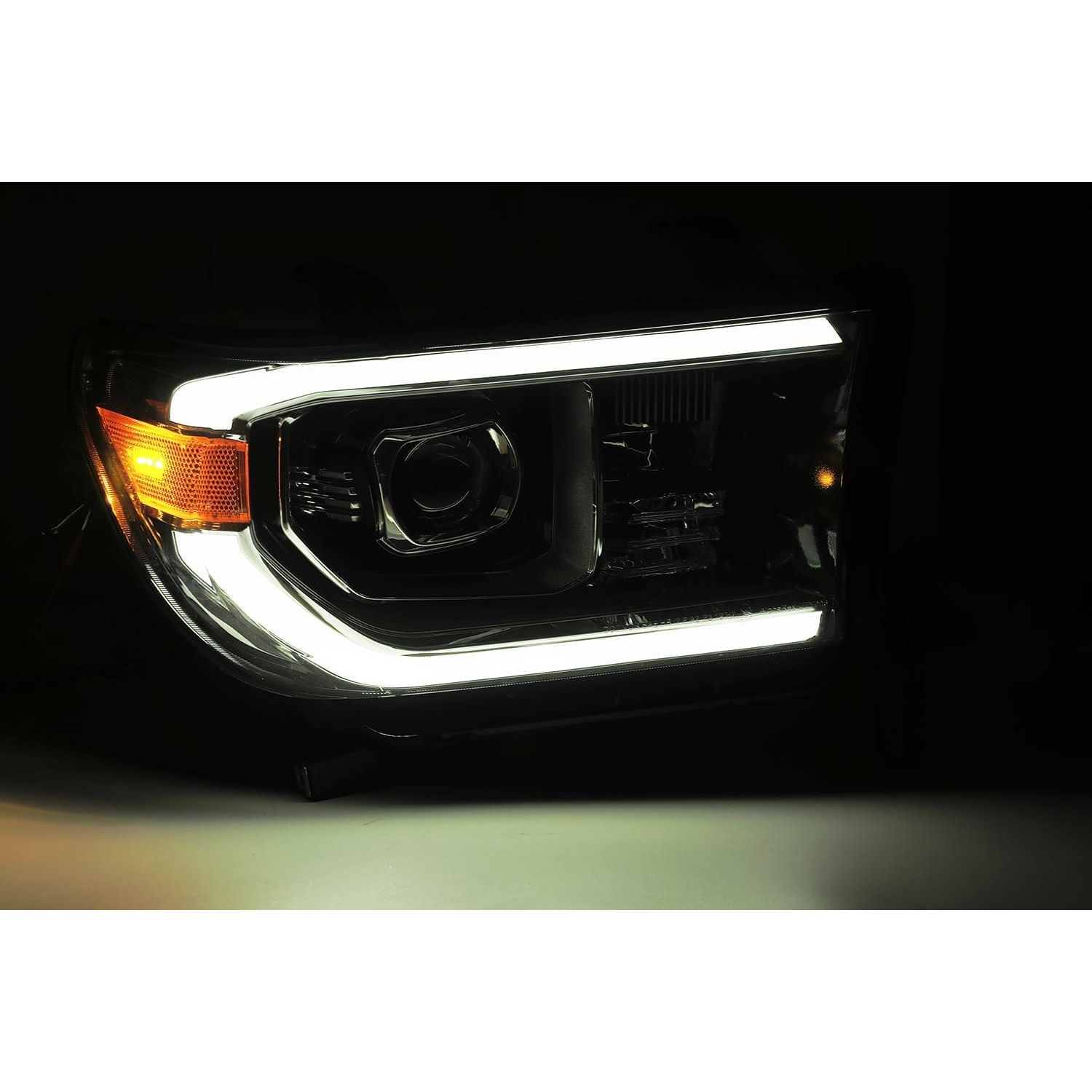 Projector Headlights Plank Style Design Midnight Black