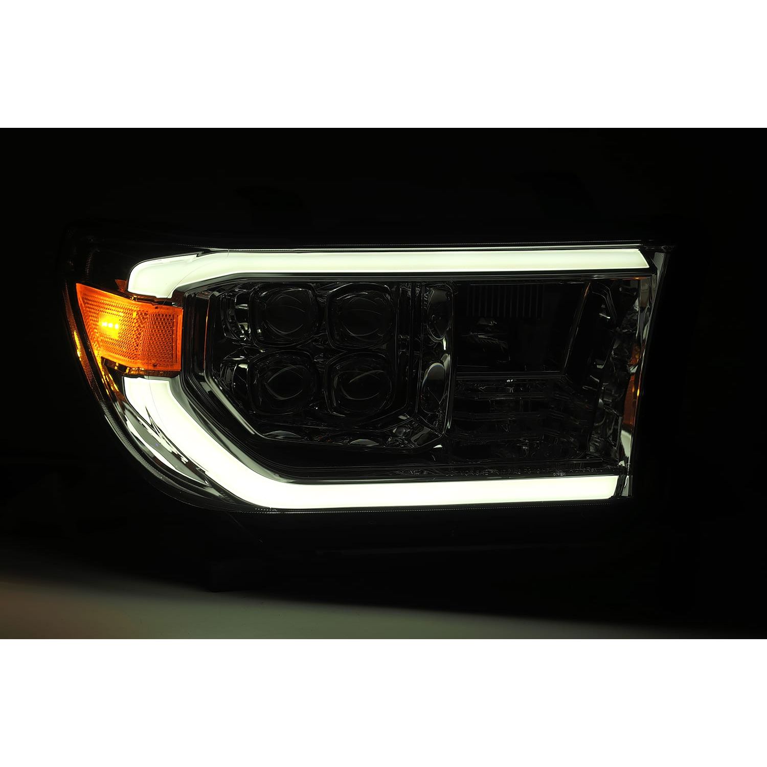 LED Projector Headlights Plank Style Design Midnight Black
