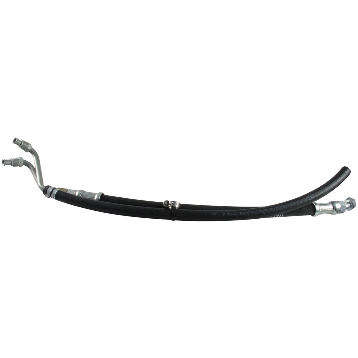 Borgeson - Power Steering Hose Kit - P/N: 925109 - 2 Piece OEM style rubber power steering hose kit. Connects Ford power steering pump to Borgeson Mustang power conversion box. I-6 applications only.