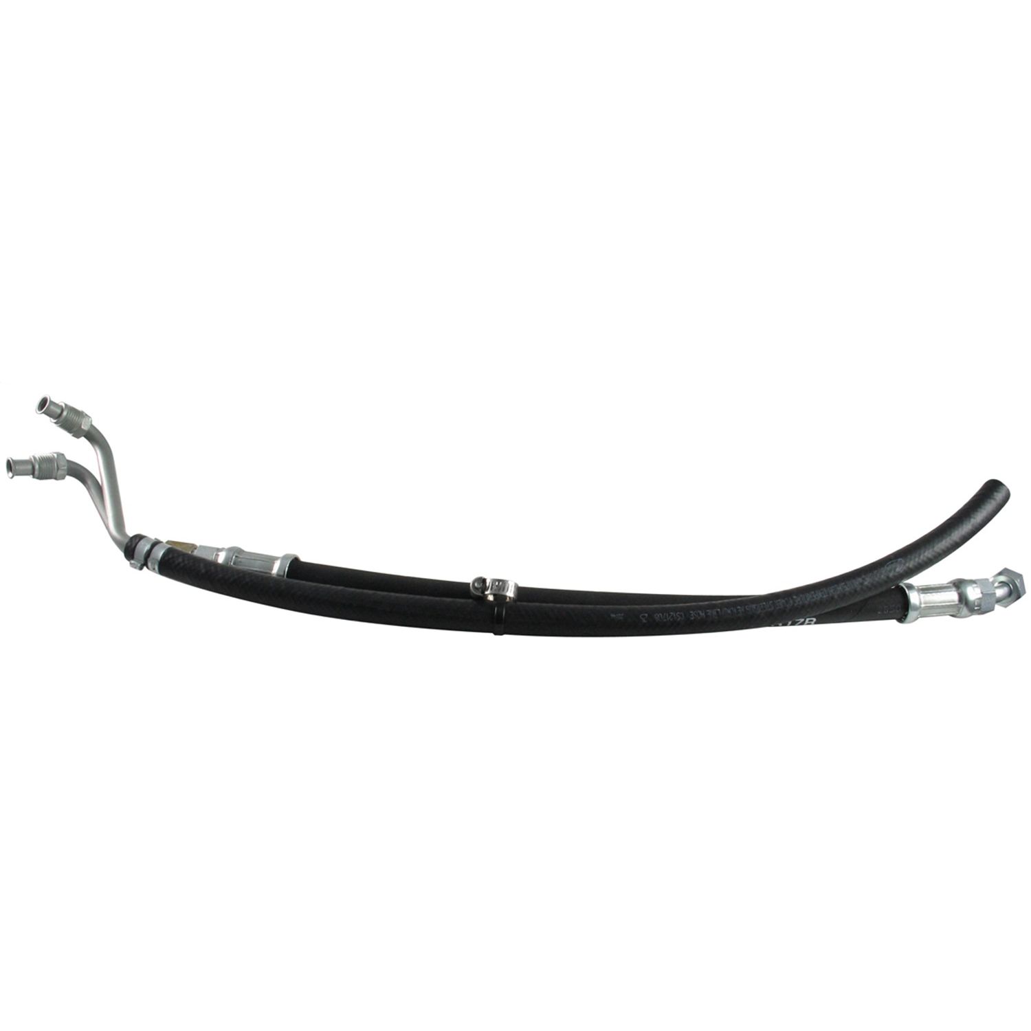 Borgeson - Power Steering Hose Kit - P/N: 925107 - 2 Piece OEM style rubber power steering hose kit. Connects Ford power steering pump to Borgeson Mustang power conversion box. V-8 applications only.