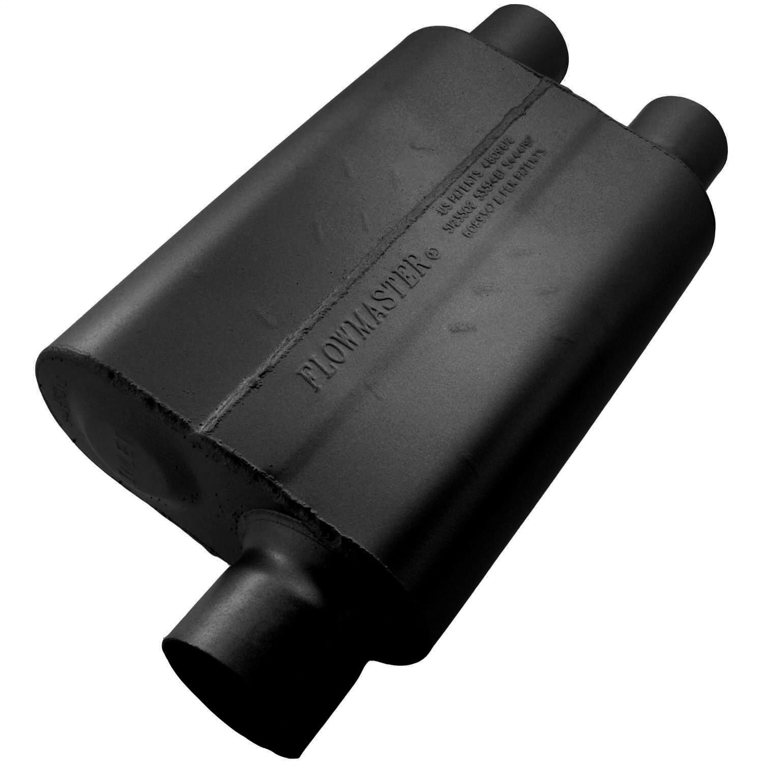 Flowmaster 9430412 40 Delta Flow Muffler - 3.00 Offset In / 2.50 Dual Out - Aggressive Sound