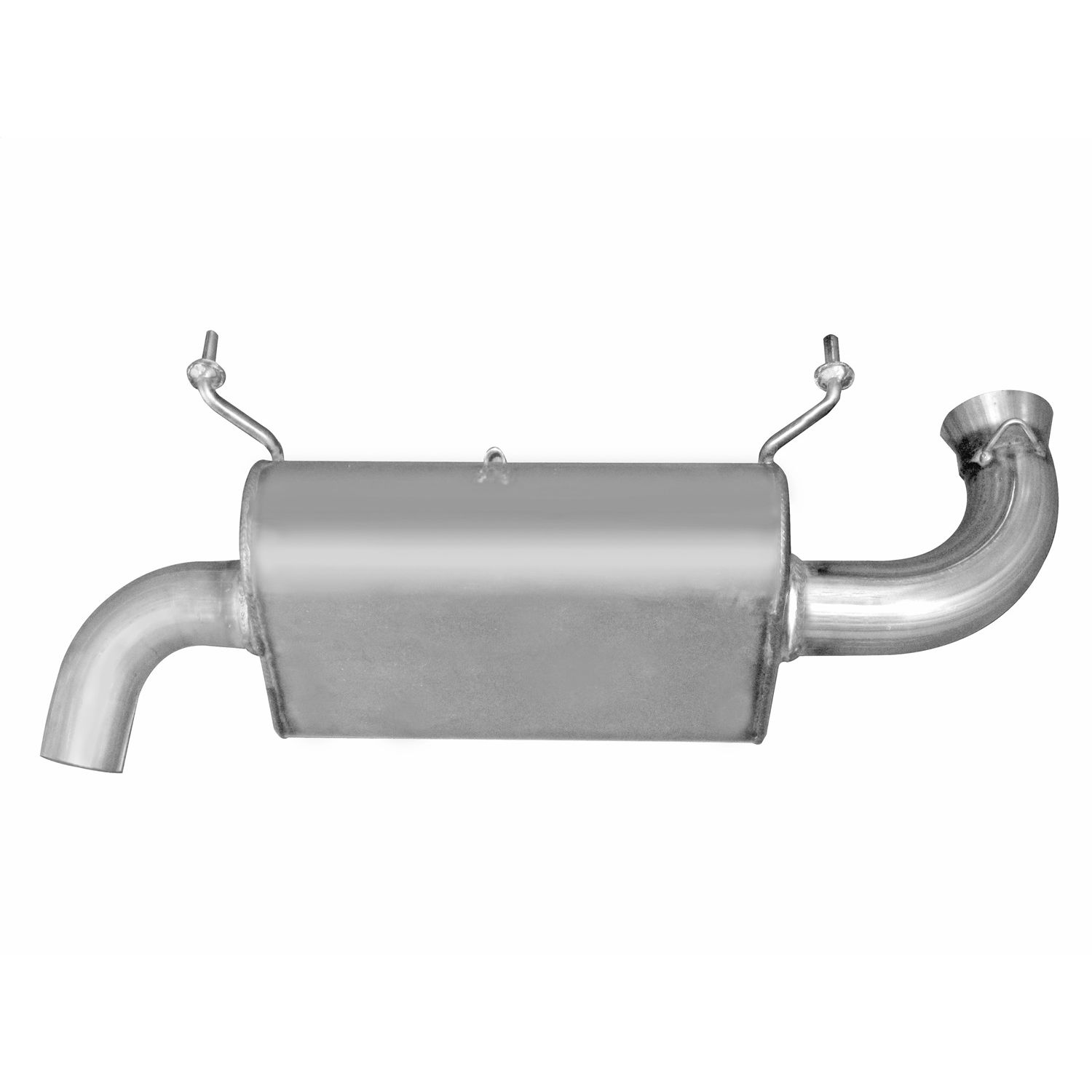Polaris UTV Single Exhaust; Stainless