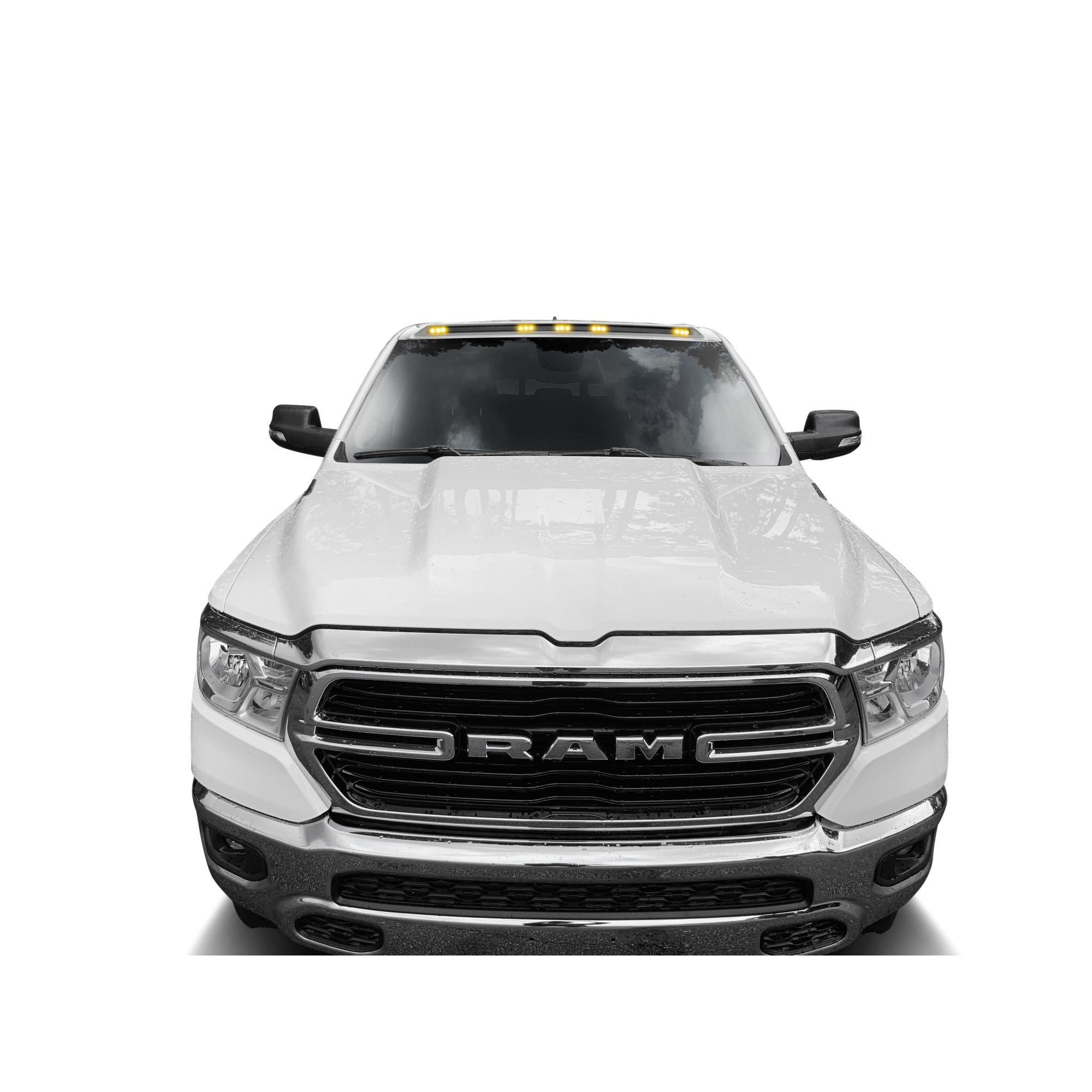 Auto Ventshade 698004-PW7 Aerocab Color Marker Light, Bright White Clear Coat, fits 15-18 Ram 1500 Excludes Sport And Rebel Models