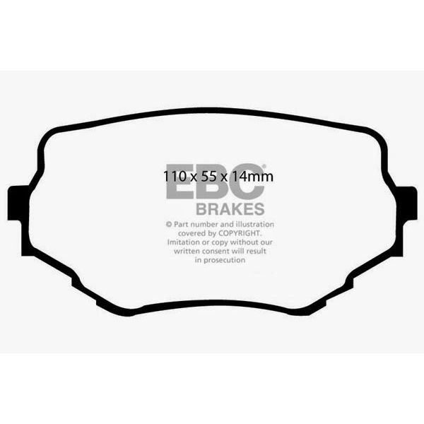 6000 Series Greenstuff Truck/SUV Brakes Disc Pads