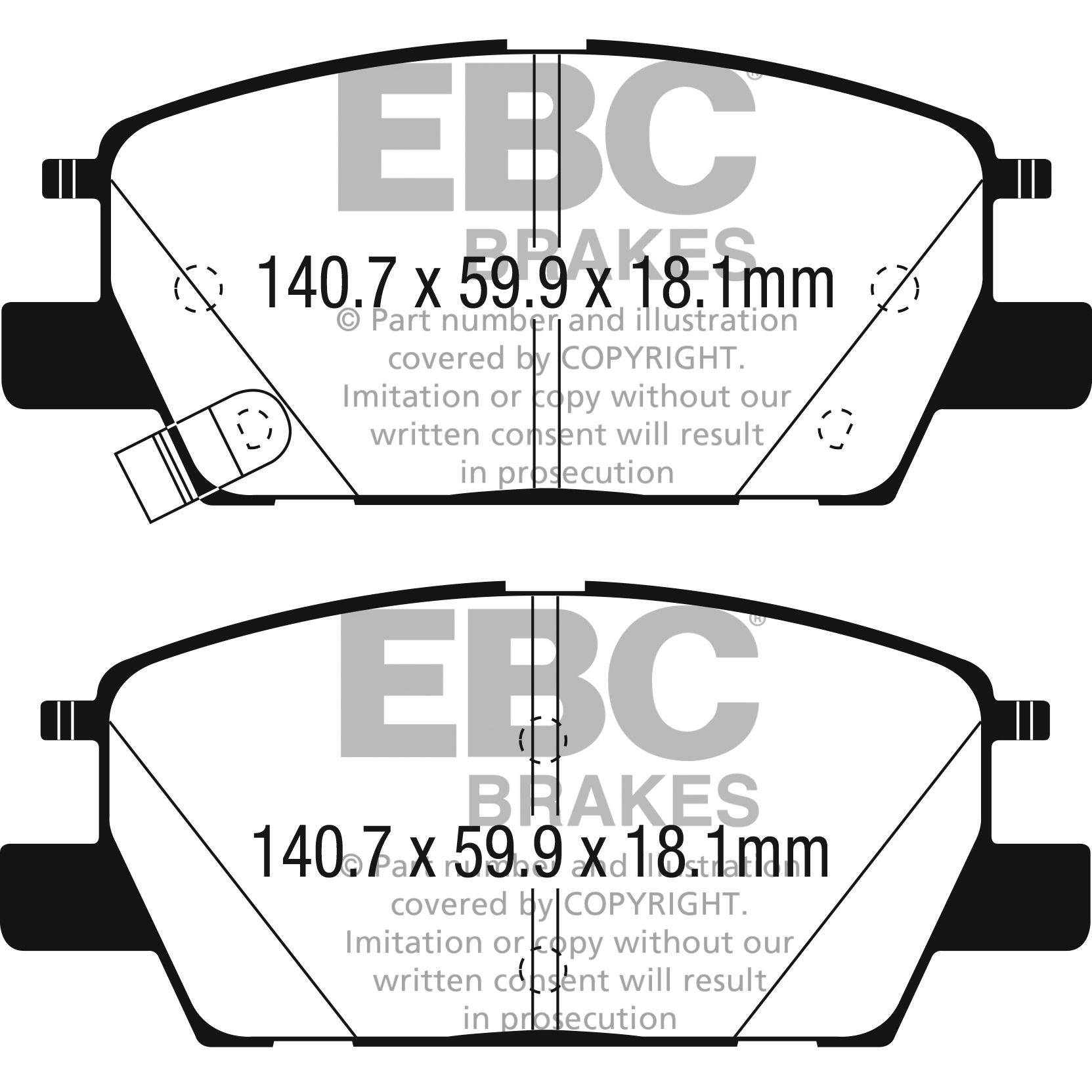 Redstuff Ceramic Low Dust Brake Pads